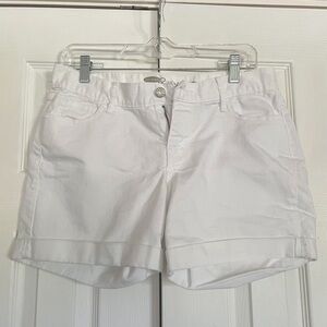 White Denim Shorts